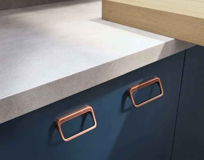Goo-Ki Bronze Color Cabinet Door Handle Antique style three-dimensional handle Wardrobe Drawer Long Handle Drawer Pulls