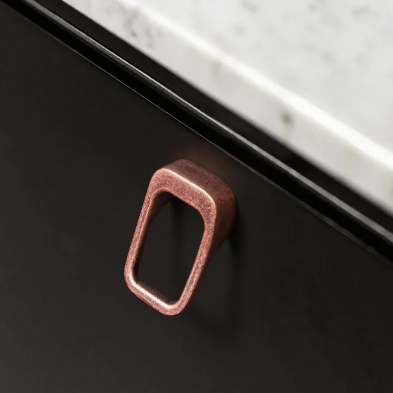 Goo-Ki Bronze Color Cabinet Door Handle Antique style three-dimensional handle Wardrobe Drawer Long Handle Drawer Pulls