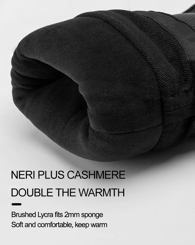 ROCKBROS Winter Gloves Motorcycle Waterproof Fleece Thermal Gloves Snowboard Snowmobile Gloves Men Women Snow Cycling Gloves