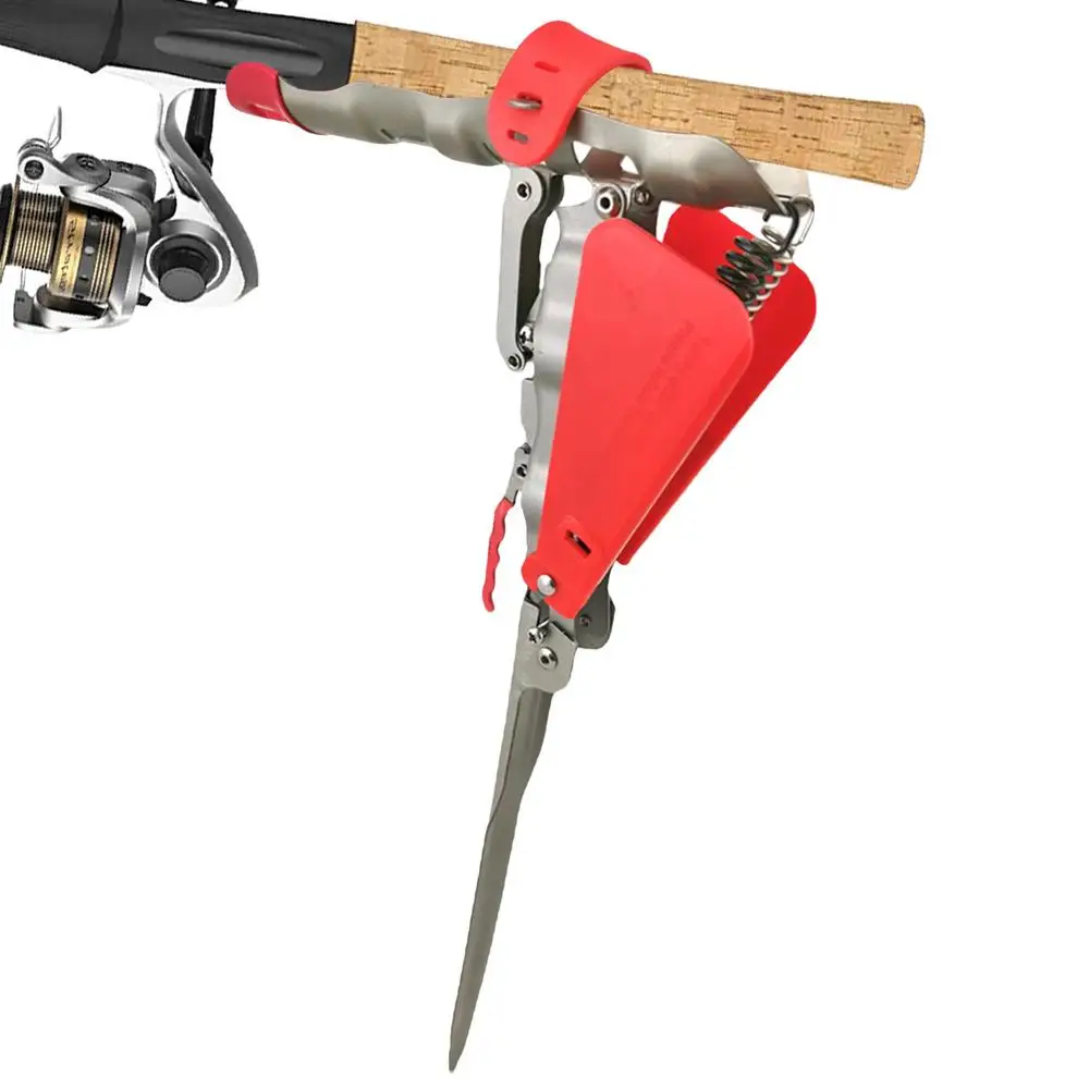 Fishing Pole Holders for Ground Bank Fishing Pole Ground Stand Stainless Steel Folding Fishing Ground Support Brackets with