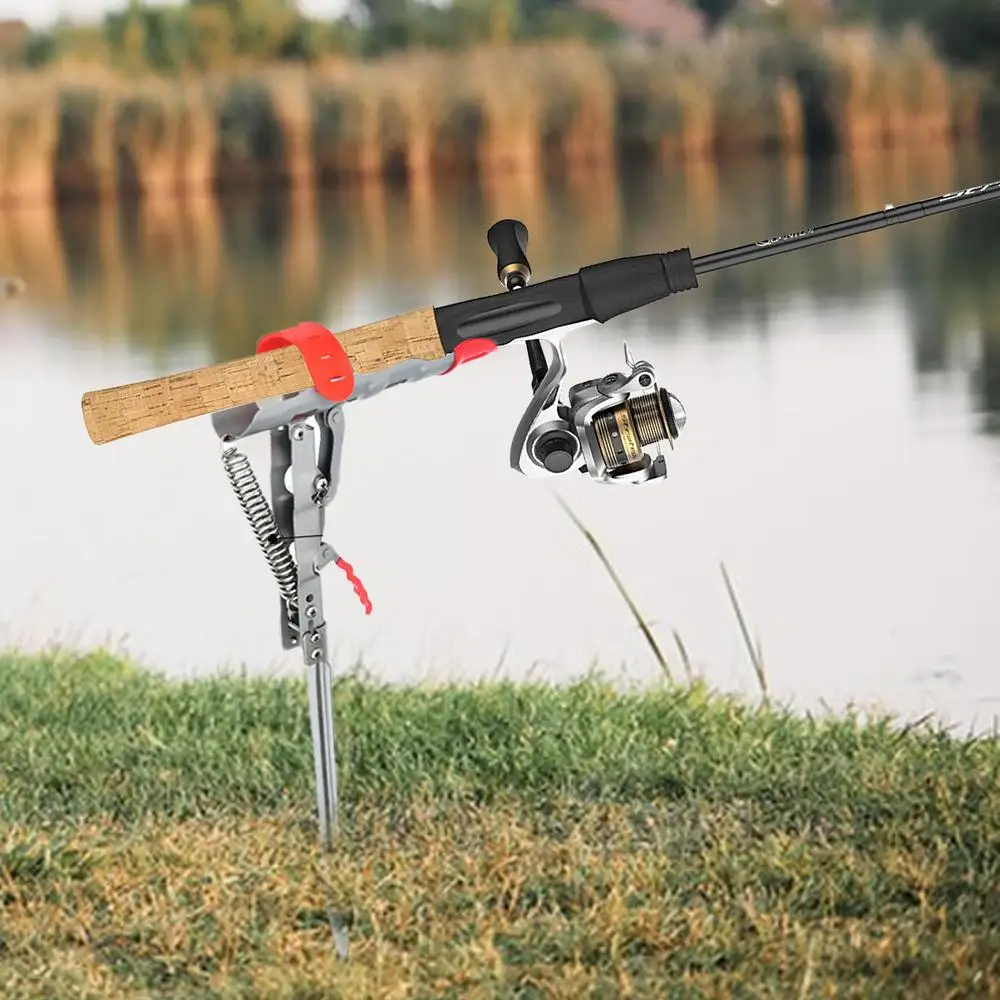 Fishing Pole Holders for Ground Bank Fishing Pole Ground Stand Stainless Steel Folding Fishing Ground Support Brackets with