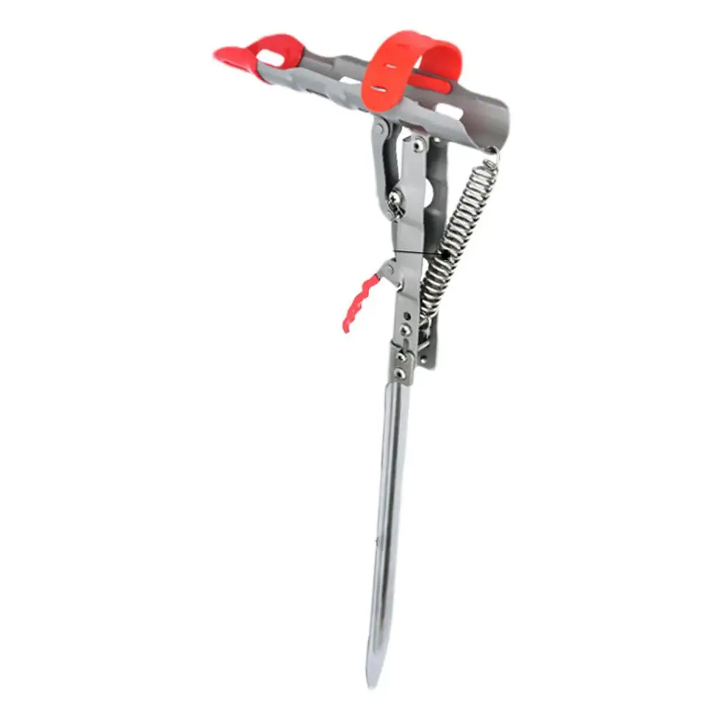 Fishing Pole Holders for Ground Bank Fishing Pole Ground Stand Stainless Steel Folding Fishing Ground Support Brackets with