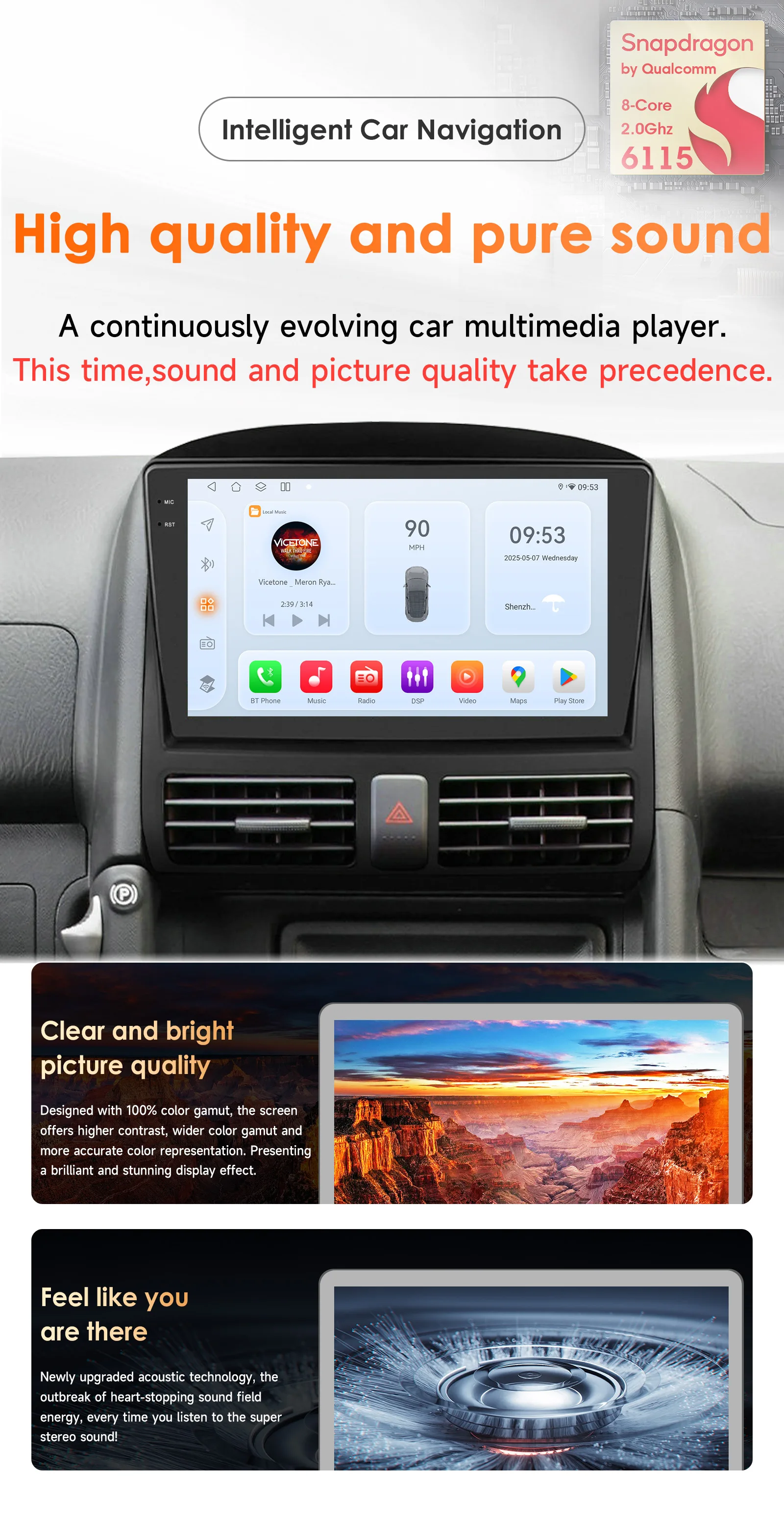 Hizpo 2din Android Auto Radio For Honda CR-V 2 CRV 2002-2006 Car Multimedia 6115 Video Player Carplay GPS 2 Din Stereo Head Unit