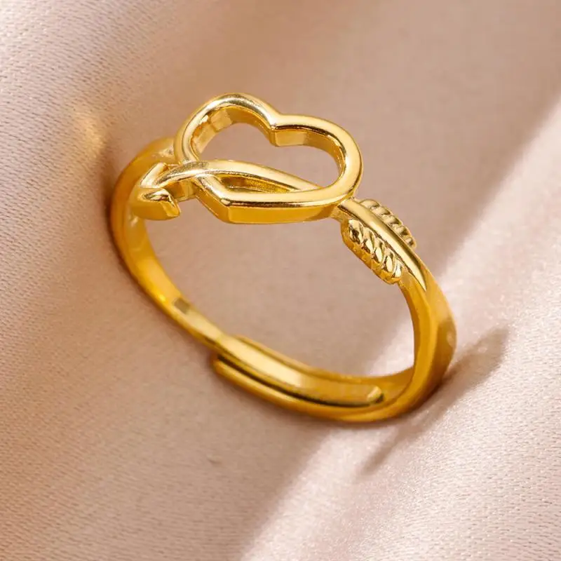 Women Rings Stainless Steel Gold Color Finger Ring for Female Simple Aesthetic Jewelry Accessories Handmade Gifts Anillos Mujer