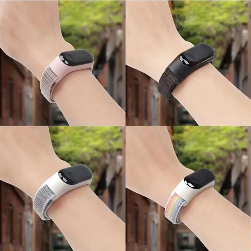 Watchbands For xiaomi mi band 6 7 NFC smart watch Sport Wrist Miband Nylon loop pulsera Bracelet correa Mi band 7 6 5 4 3 Strap