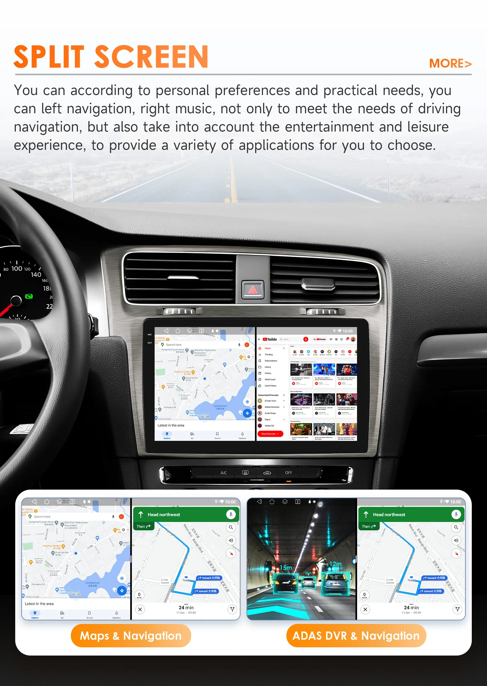 Hizpo AI Voice Wireless CarPlay Android Auto Radio for Volkswagen VW Golf 7 2013-2017 Car Multimedia Player GPS 2din Autoradio
