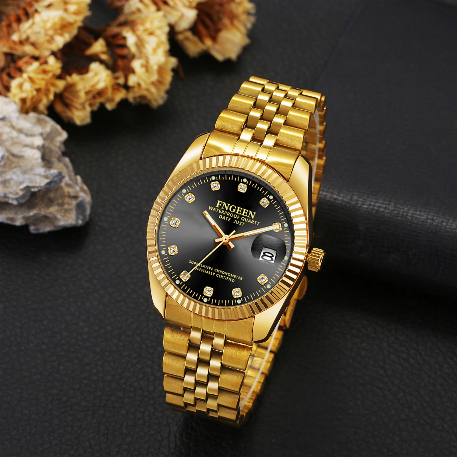 Lancardo 2023 New Business Calendar Luminous Dial Lover Watch Men Women's Waterproof Luxury Couple Quartz Wristwatch Clock Gift