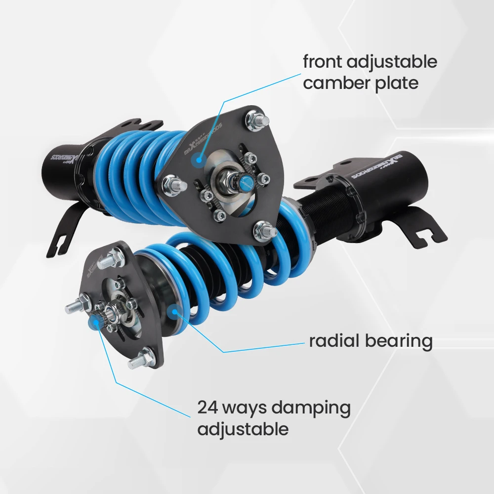 Coilovers Suspension for Nissan S13 180SX 200SX 240SX 1989-1994 Shock Struts 24 Ways damping adjustable