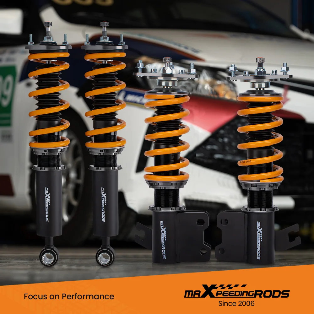 Coilovers Suspension for Nissan S13 180SX 200SX 240SX 1989-1994 Shock Struts 24 Ways damping adjustable