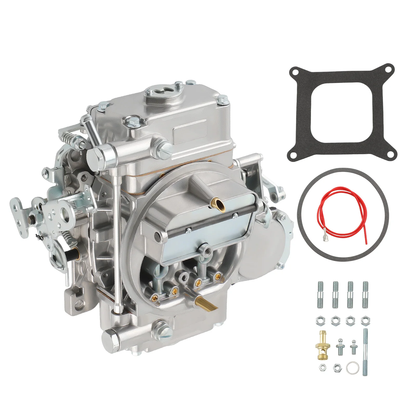 4 Barrel Aluminum Alloy Carburetor 600 CFM Manual Choke 0-1850S Brand New Kit