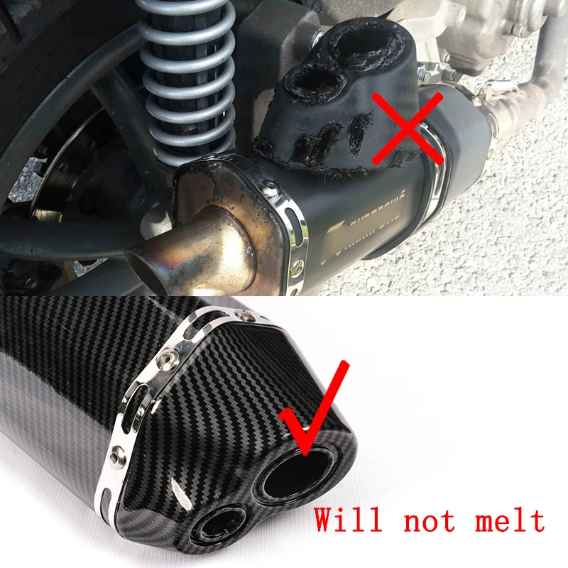 For Honda CBR500/CB500X/CB500F 2013-2023 Motorcycle Complete Exaust System All Aluminium+Stainless Steel Without DB Killer Black