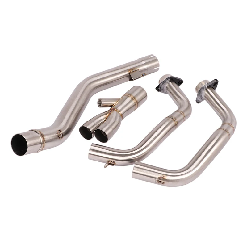 For Honda CBR500/CB500X/CB500F 2013-2023 Motorcycle Complete Exaust System All Aluminium+Stainless Steel Without DB Killer Black