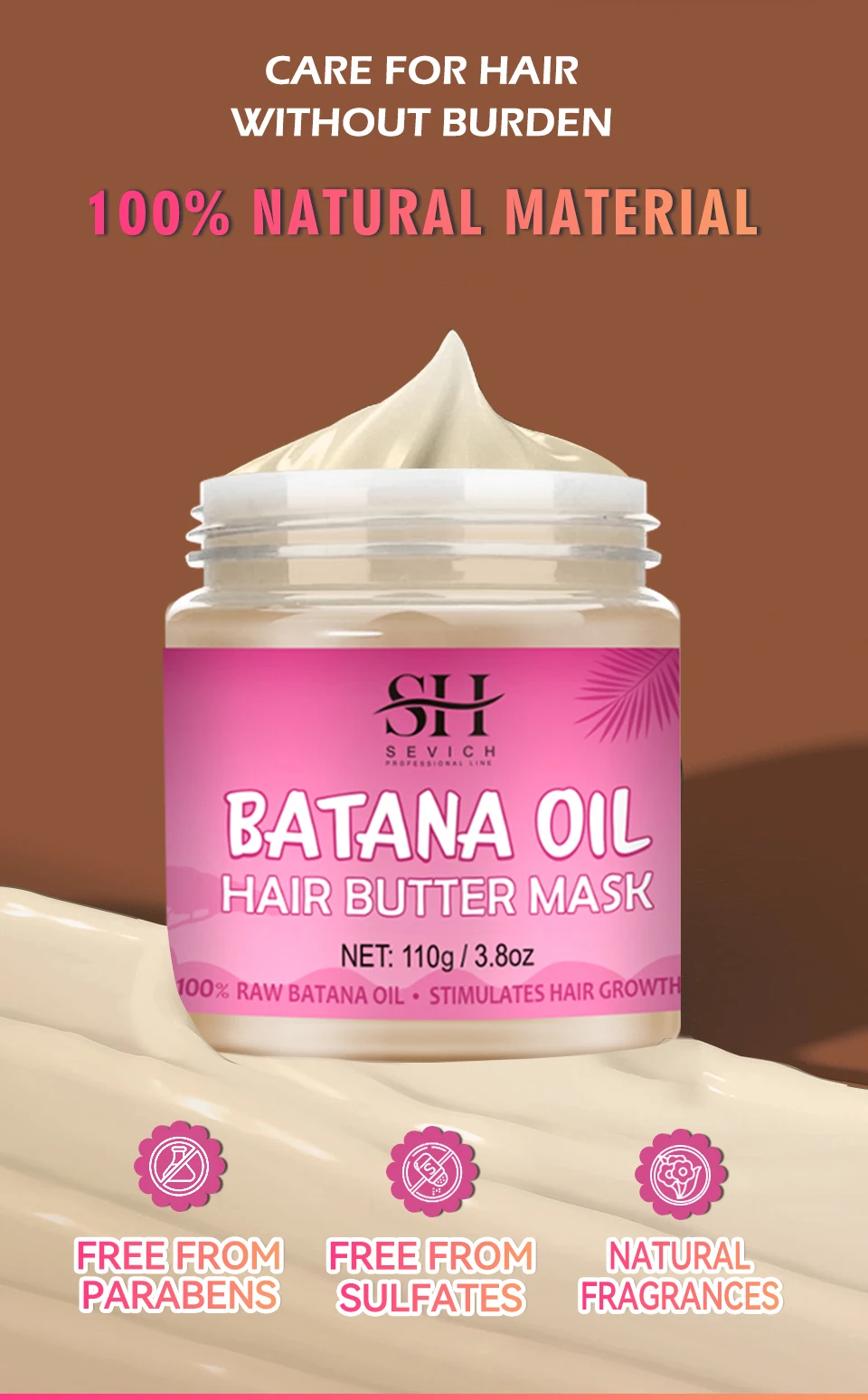 7pc Batana Oil Product Fast Hair Growth Oil For Men Hair Growing Spray Anti Hair Loss Shampoo Butter Hair Mask Hair Care Capsule