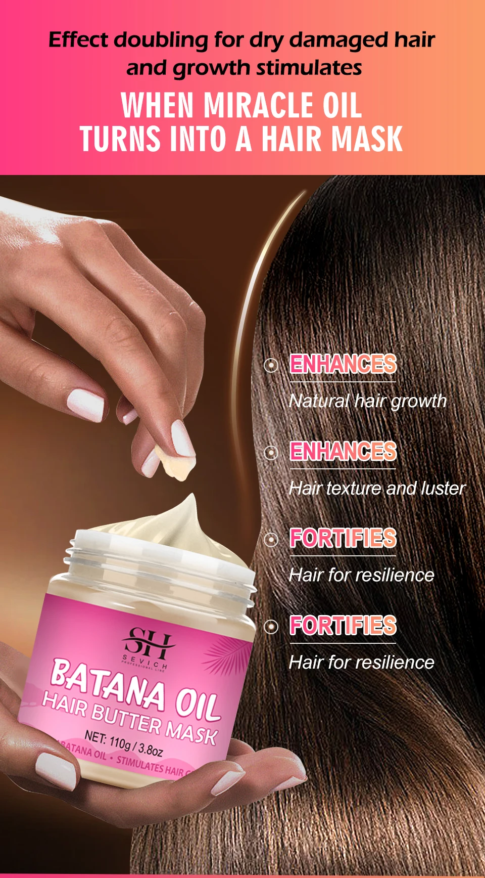 7pc Batana Oil Product Fast Hair Growth Oil For Men Hair Growing Spray Anti Hair Loss Shampoo Butter Hair Mask Hair Care Capsule