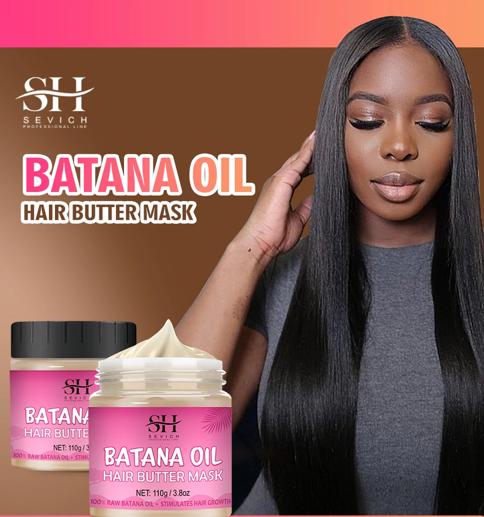 7pc Batana Oil Product Fast Hair Growth Oil For Men Hair Growing Spray Anti Hair Loss Shampoo Butter Hair Mask Hair Care Capsule