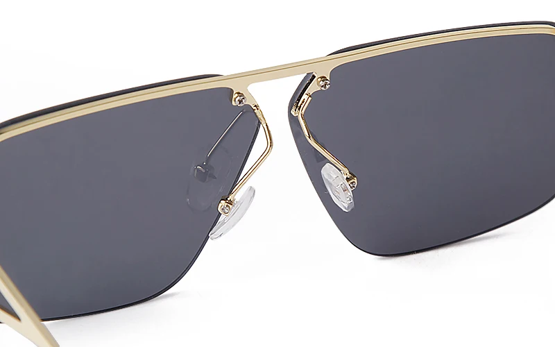 SORVINO 2024 Ovesized Square Sunglasses Women Men Retro Aviation Sun Glasses Rimless Metal Frame Gradient Shades UV400 Eyewear