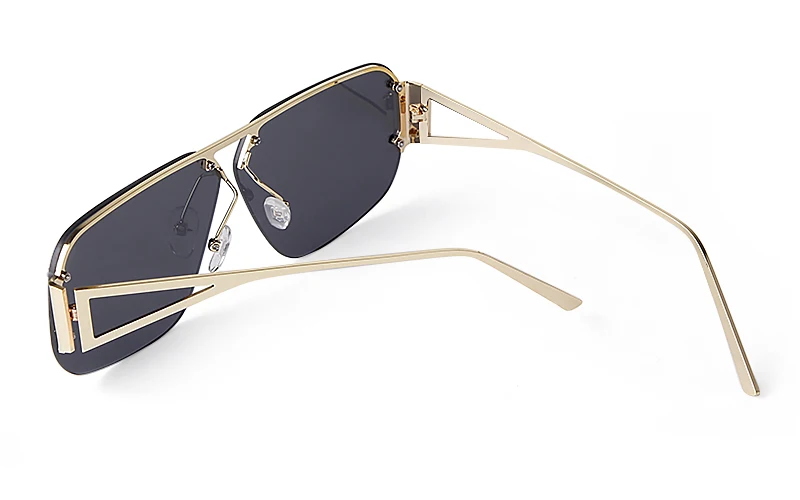 SORVINO 2024 Ovesized Square Sunglasses Women Men Retro Aviation Sun Glasses Rimless Metal Frame Gradient Shades UV400 Eyewear