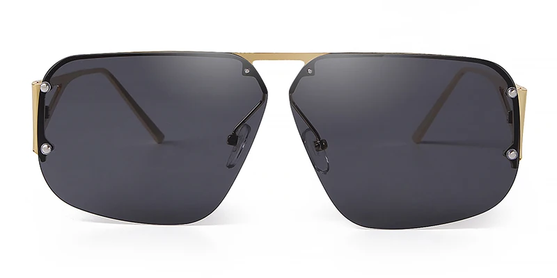 SORVINO 2024 Ovesized Square Sunglasses Women Men Retro Aviation Sun Glasses Rimless Metal Frame Gradient Shades UV400 Eyewear