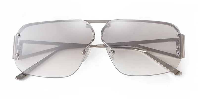 SORVINO 2024 Ovesized Square Sunglasses Women Men Retro Aviation Sun Glasses Rimless Metal Frame Gradient Shades UV400 Eyewear