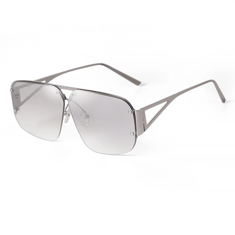 SORVINO 2024 Ovesized Square Sunglasses Women Men Retro Aviation Sun Glasses Rimless Metal Frame Gradient Shades UV400 Eyewear