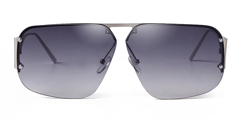 SORVINO 2024 Ovesized Square Sunglasses Women Men Retro Aviation Sun Glasses Rimless Metal Frame Gradient Shades UV400 Eyewear