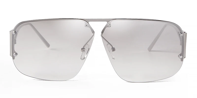 SORVINO 2024 Ovesized Square Sunglasses Women Men Retro Aviation Sun Glasses Rimless Metal Frame Gradient Shades UV400 Eyewear