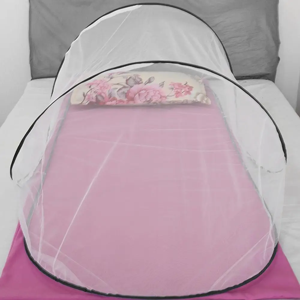 Folding Bed Tent Portable Mosquito Net Outdoor Hiking Travelling Tent Indoor Dormitory Bed Mesh Tent Camping Fly Net Tent