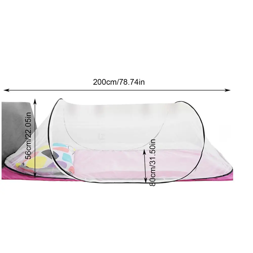 Folding Bed Tent Portable Mosquito Net Outdoor Hiking Travelling Tent Indoor Dormitory Bed Mesh Tent Camping Fly Net Tent