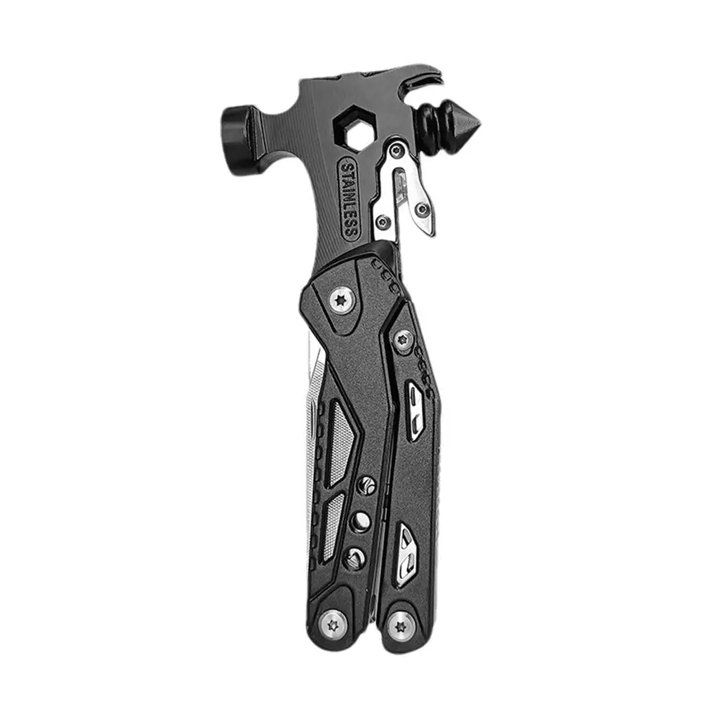 Car Safety Hammer Seat Belt Cutter Hammer Safety Hammer Multipurpose Folding Car Glass Breaker Survival Gear Escape Tool For Car