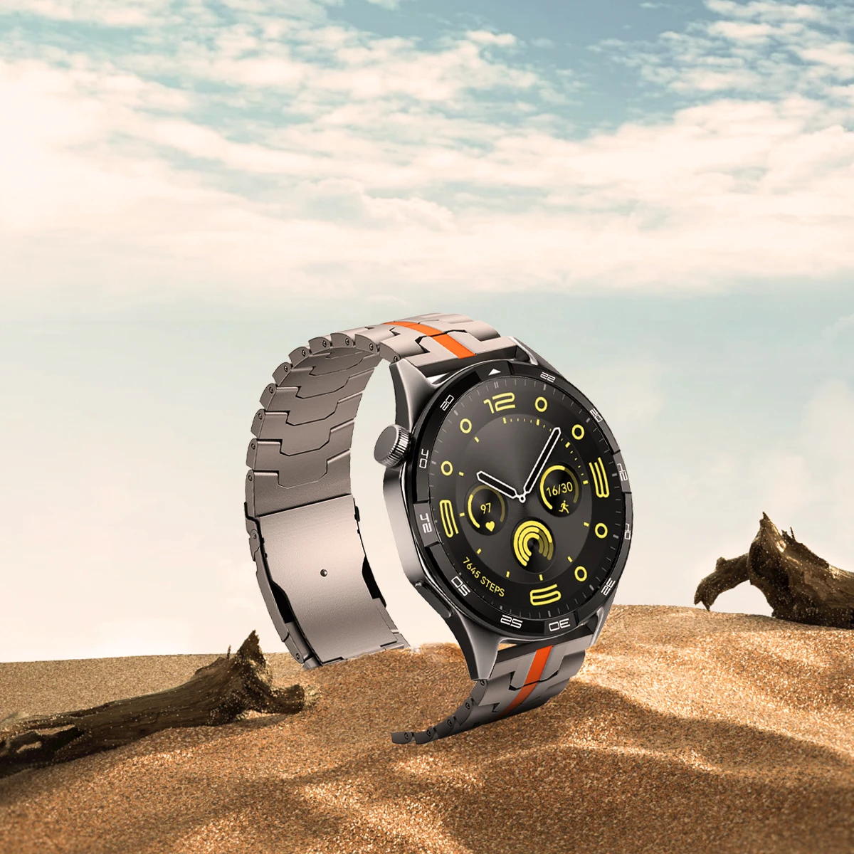 22mm Metal Strap For Huawei Watch GT4 46mm Stainless Steel Band Business Bracelet For Huawei Watch GT46mm/GT2e/GT3 46mm Bracelet
