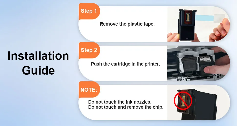 Ink Cartridge 275 276 XL Compatible for PG275XL CL276XL canon Printer Ink Black Tri-Color for Pixma TS3520 TS3500 TS3522 TR4700