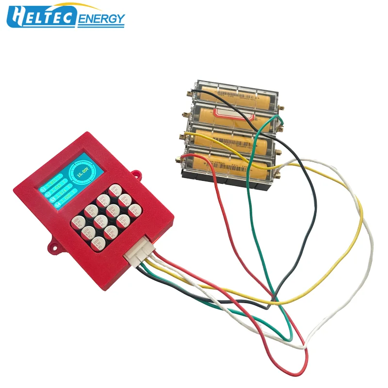 Heltecbms 5A Lipo/LiFePO4 Active Balancer 4S 6S 8S with Voltage Display 12V Lithium Battery Energy Transfer Active Equalizer