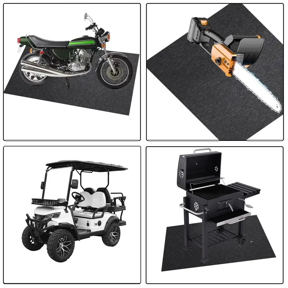 Garage Floor Mats Non-Slip Oil Spill Floor Protector Under Car Mat Automotive Maintenance Oil Absorbent Pad For Dustbins