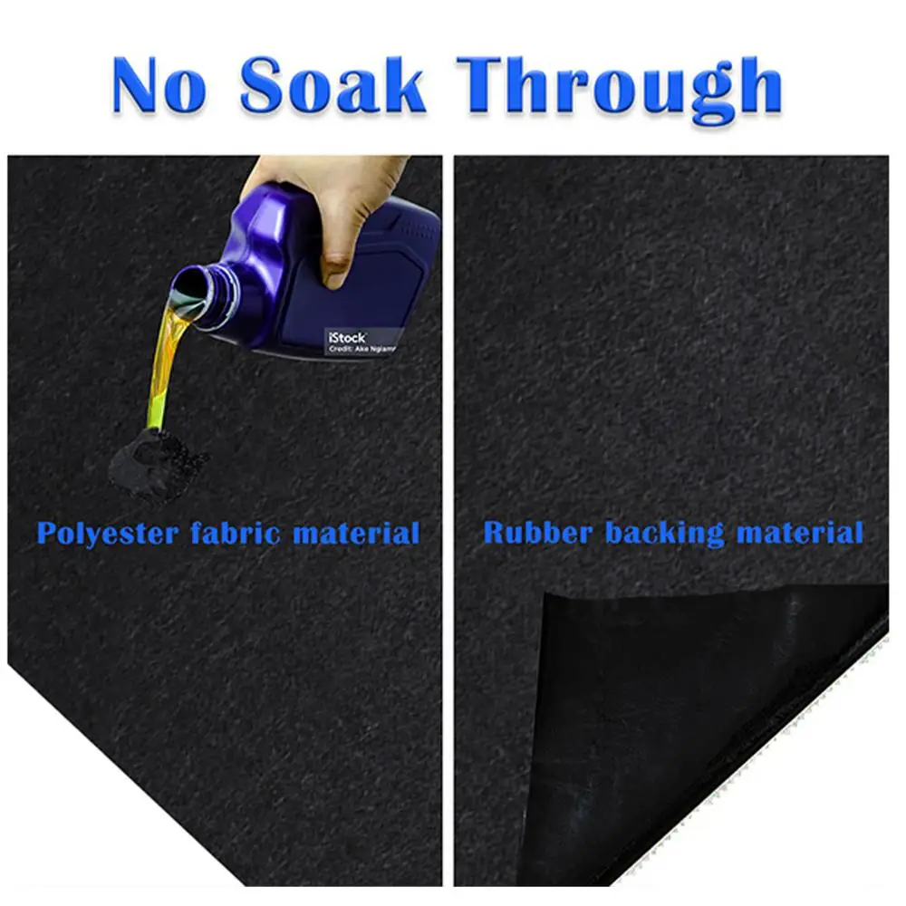 Garage Floor Mats Non-Slip Oil Spill Floor Protector Under Car Mat Automotive Maintenance Oil Absorbent Pad For Dustbins