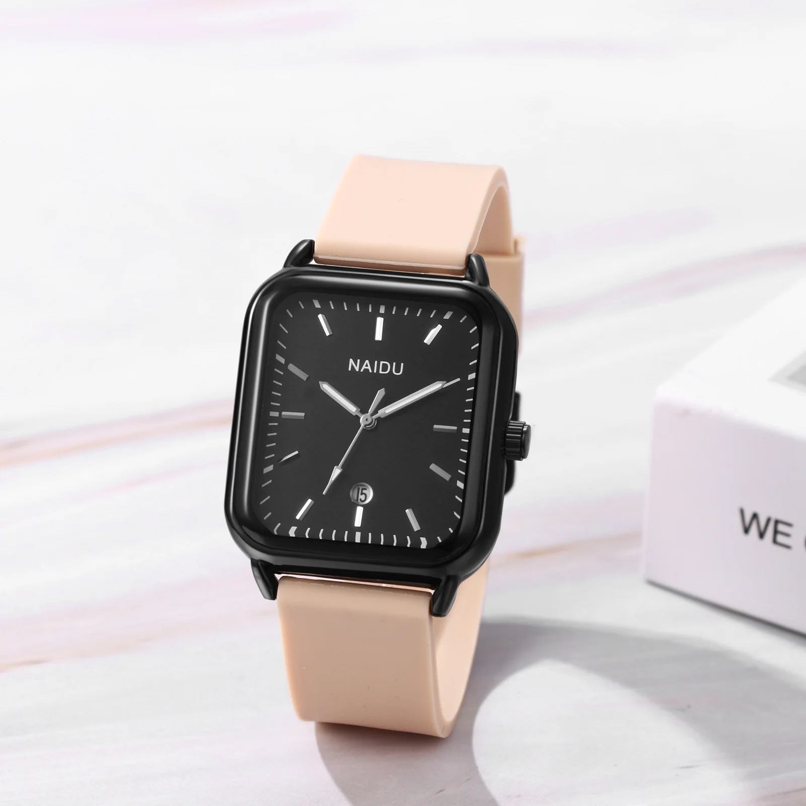 LANCARDO Silicone Sports Watch Men's and Women's Fashion Casual Analog Quartz Rectangular Watch Anniversary Gift