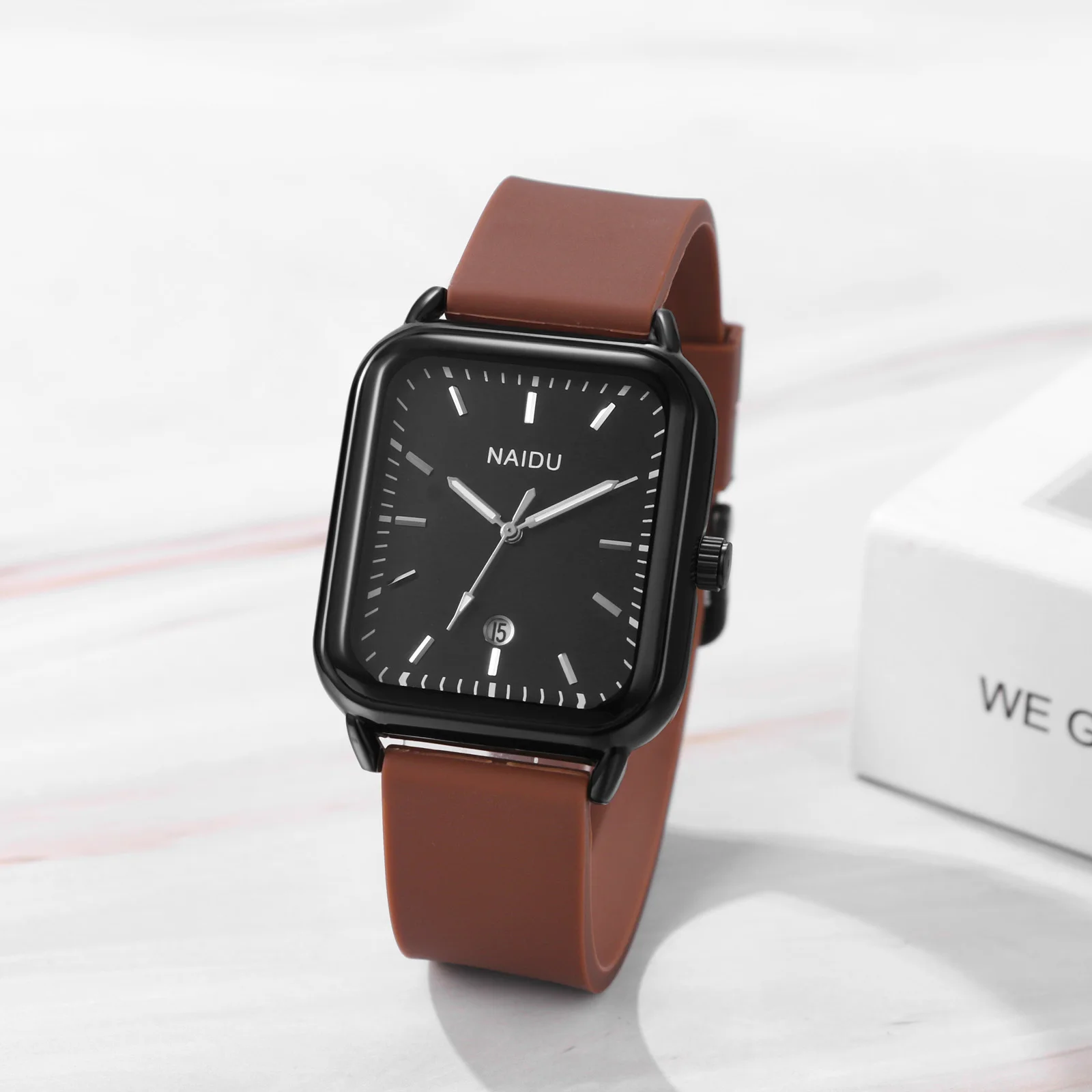 LANCARDO Silicone Sports Watch Men's and Women's Fashion Casual Analog Quartz Rectangular Watch Anniversary Gift