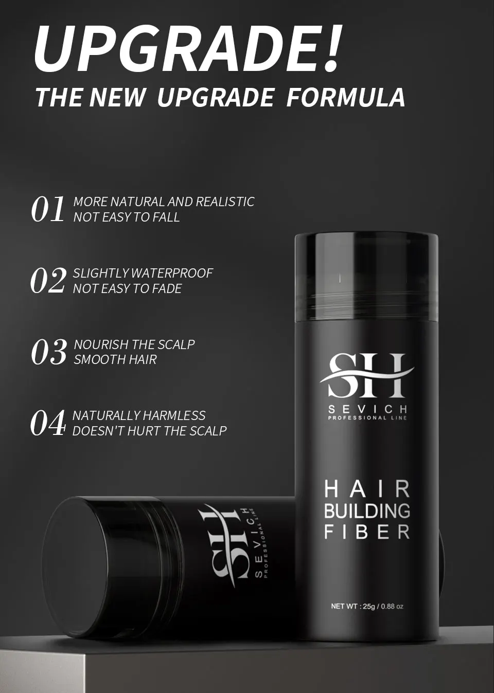 3pcs Hair Fibers Set Keratin Hair Building Styling Powder Hair Loss Instant Regrowth Thickening Powders Hairline Beard Filling
