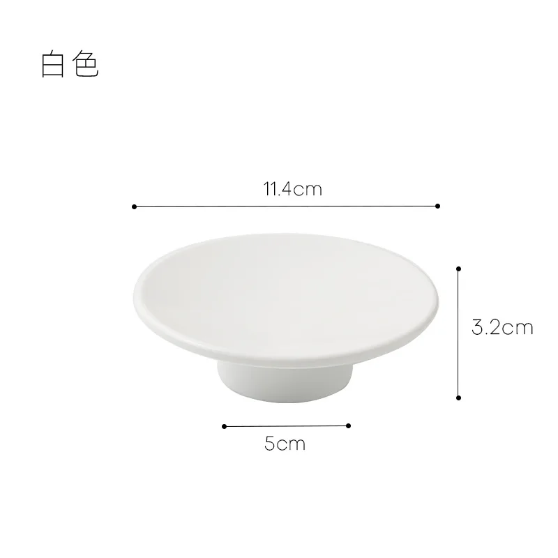Nordic Plastic Round Storage Tray Tea Food Dishes Drink Platter Jewelry Sundries Decorative Tray Desktop Home Decor