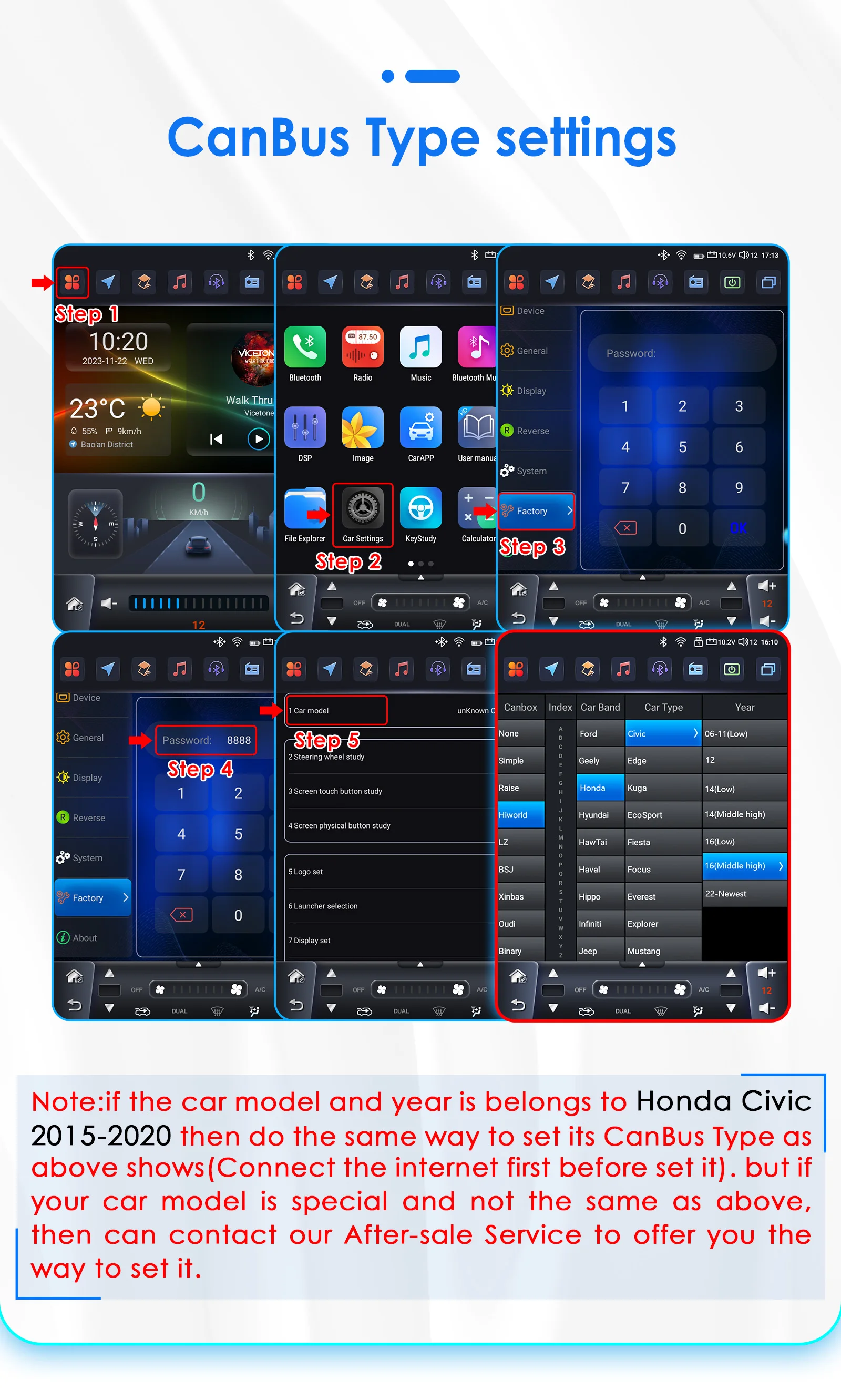 Hizpo 9.7" Car Stereo Radio for Honda Civic 2015 - 2020 Multimedia Player Navigation GPS 2 Din 4G Audio Tesla Style Carplay DSP