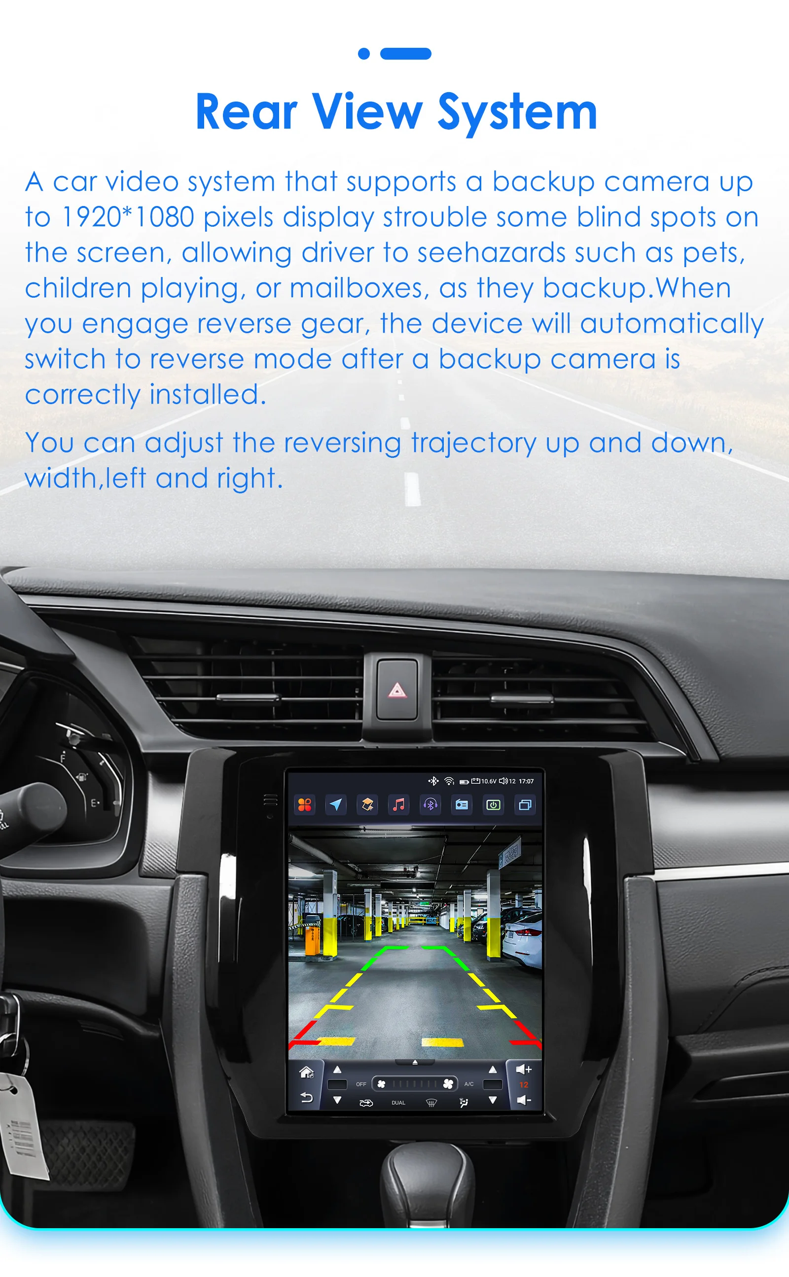 Hizpo 9.7" Car Stereo Radio for Honda Civic 2015 - 2020 Multimedia Player Navigation GPS 2 Din 4G Audio Tesla Style Carplay DSP