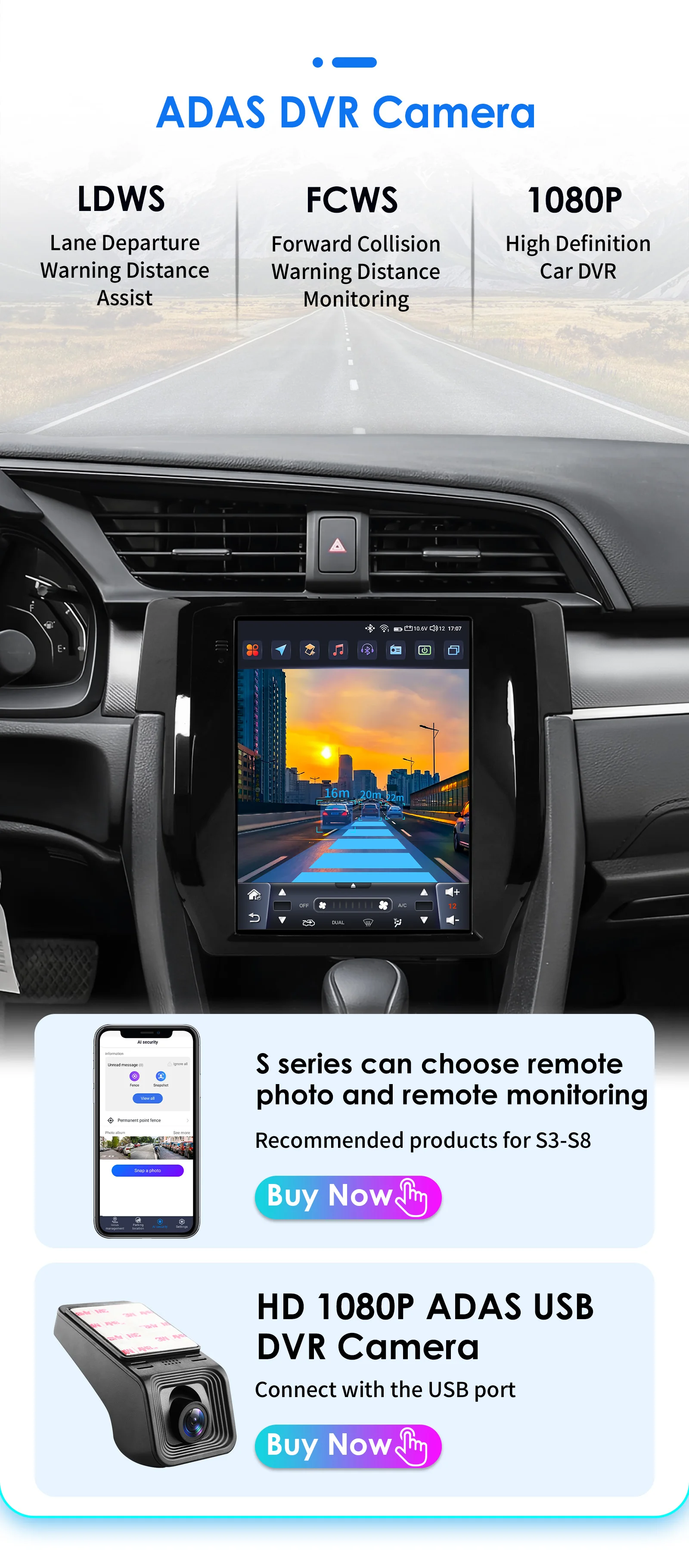 Hizpo 9.7" Car Stereo Radio for Honda Civic 2015 - 2020 Multimedia Player Navigation GPS 2 Din 4G Audio Tesla Style Carplay DSP
