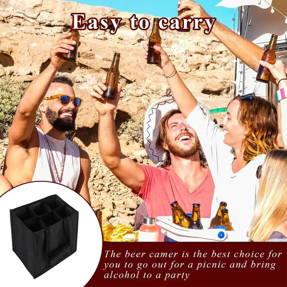 Liquor Carrier Bag Reusable Wine Carrier Bag For Travel Secure Wine Bags Travel Wine Bottle Holder Convenient For Outdoor