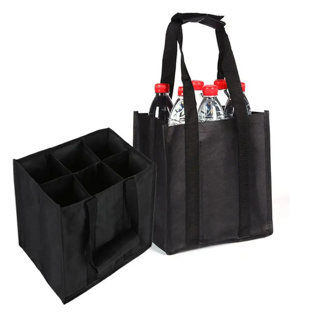 Liquor Carrier Bag Reusable Wine Carrier Bag For Travel Secure Wine Bags Travel Wine Bottle Holder Convenient For Outdoor
