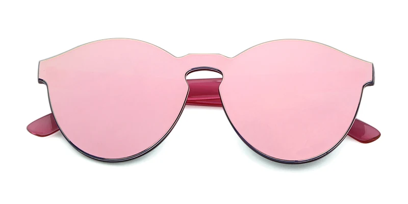 SORVINO Candy Color Sunglasses Round Rimless Sunglasses for Women Trendy Transparent Eyewear Vintage Red Purple Blue Green Glass