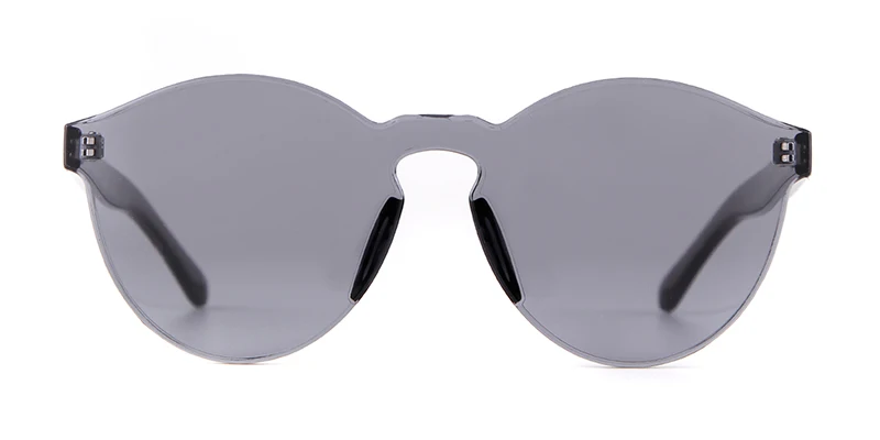 SORVINO Candy Color Sunglasses Round Rimless Sunglasses for Women Trendy Transparent Eyewear Vintage Red Purple Blue Green Glass