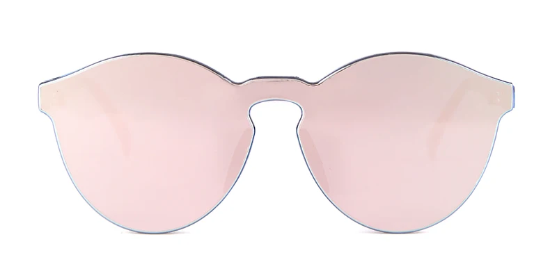 SORVINO Candy Color Sunglasses Round Rimless Sunglasses for Women Trendy Transparent Eyewear Vintage Red Purple Blue Green Glass