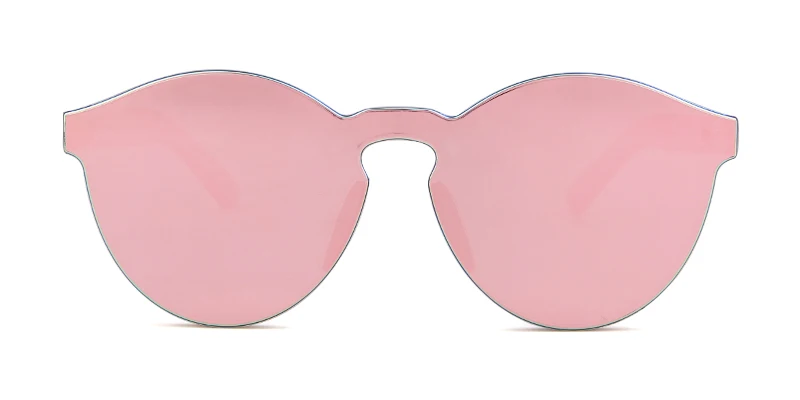 SORVINO Candy Color Sunglasses Round Rimless Sunglasses for Women Trendy Transparent Eyewear Vintage Red Purple Blue Green Glass