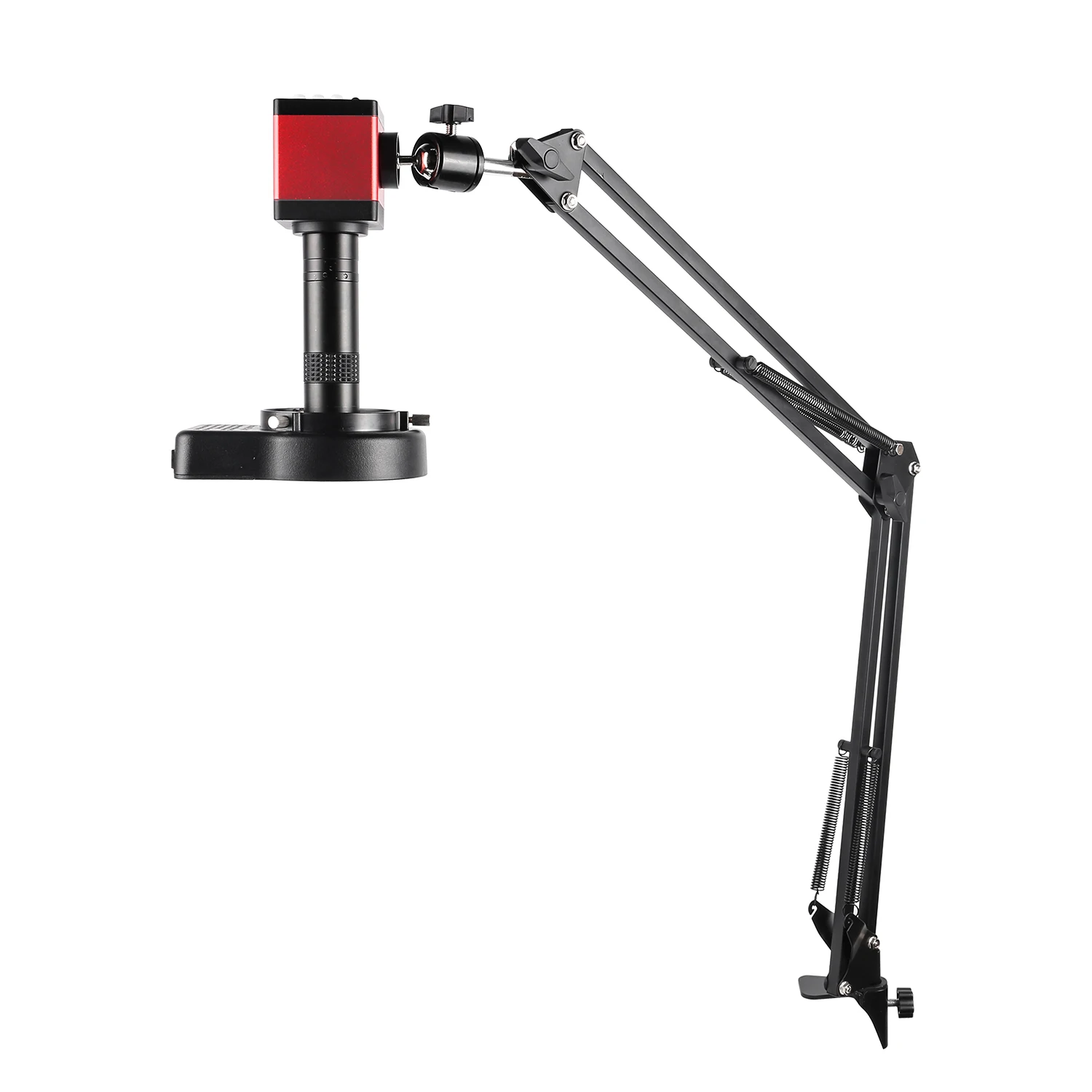 48MP 1080P Articulated Arm Microscope 4K 2K HDMI/USB/VGA/Type-C Digital Microscope Camera 1-150X Lens 5-100cm Work For Soldering