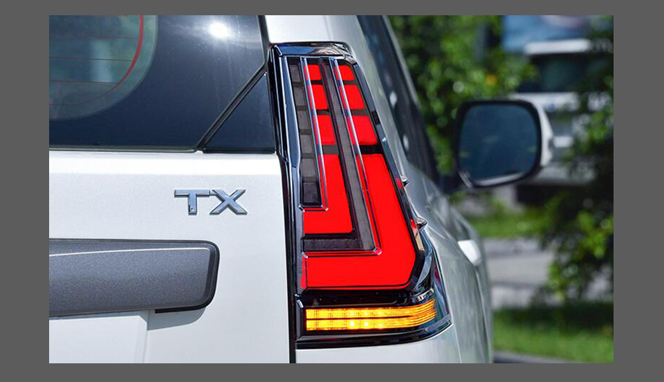 AKD Tail Lamp for Toyota Land Cruiser Prado LED Tail Light 2010-2020 Prado Rear Fog Brake Turn Signal Automotive Accessories