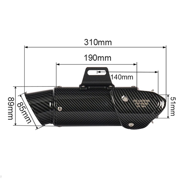 For Yamaha R25 R3 Any Year Motorcycle Complete Exhaust System Front Pipe Stainless Steel Slip On With Removable DB Killer
